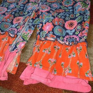 Colorful Floral Patterned Pants